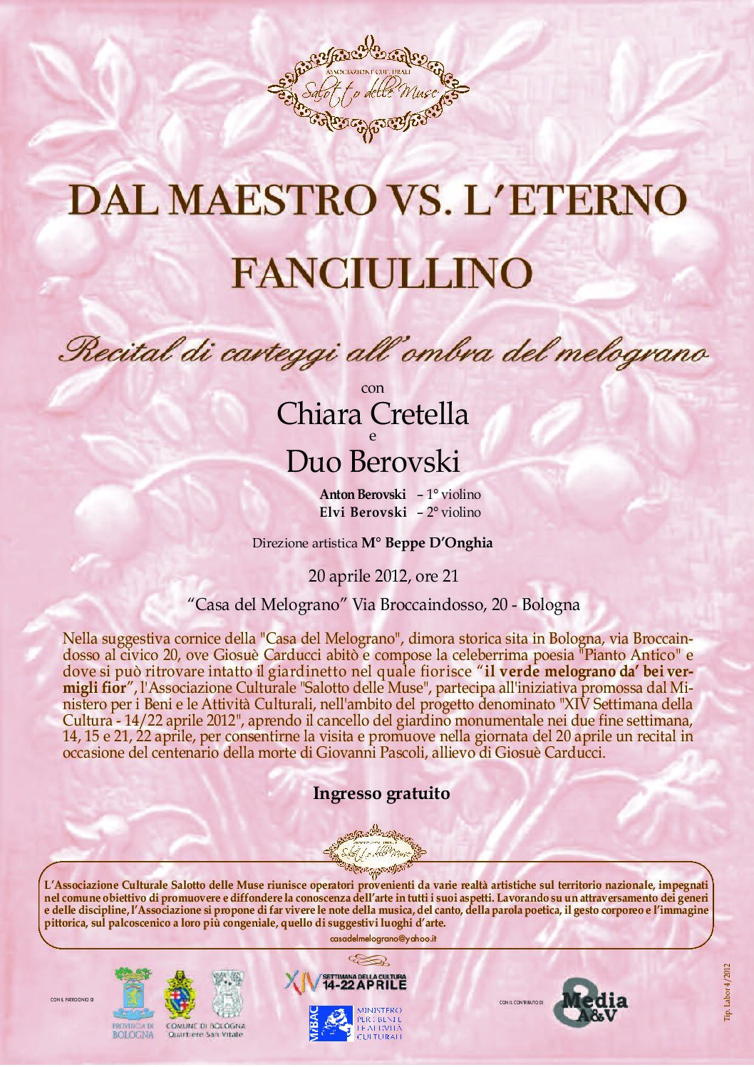 20.04.2012_locandina A4_DAL MAESTRO VS. L’ETERNO FANCIULLINO